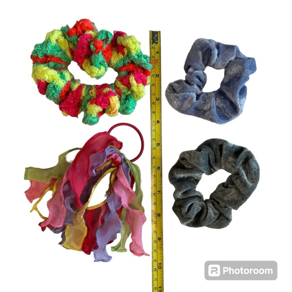 Set of 4 Children’s Hair Tie Scrunchies - Picture 5 of 5